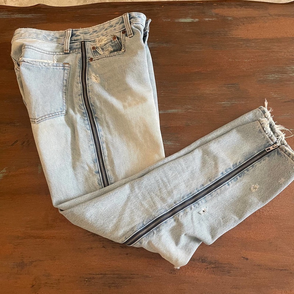 Abercrombie & Fitch High Rise Women Jeans - Light Blue